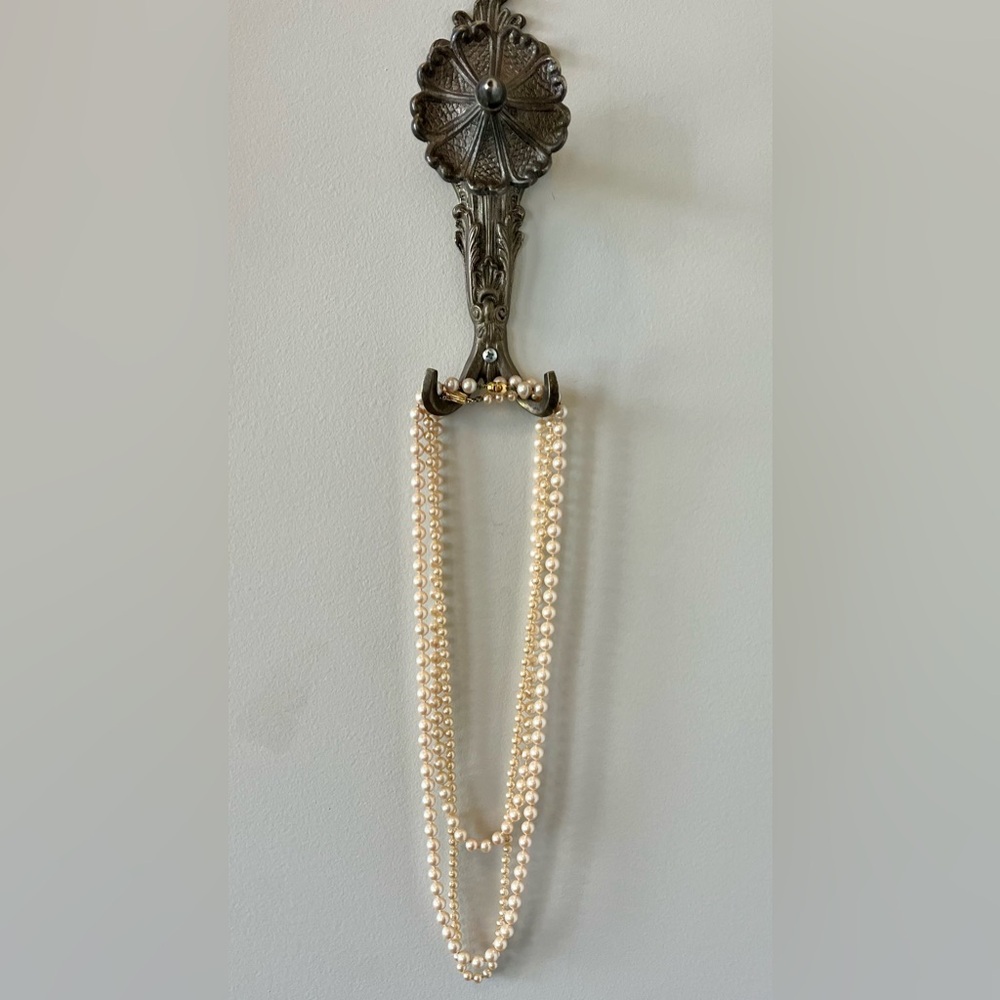 Vintage Faux Pearl Necklace Set 3 Strand Lot Estate Jewelry Layering Pearls - Picture 6 of 16